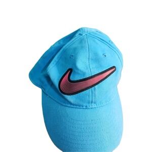 Girls Nike Hat/ Cap Light Blue‎ Pink Size toddler  Fitted